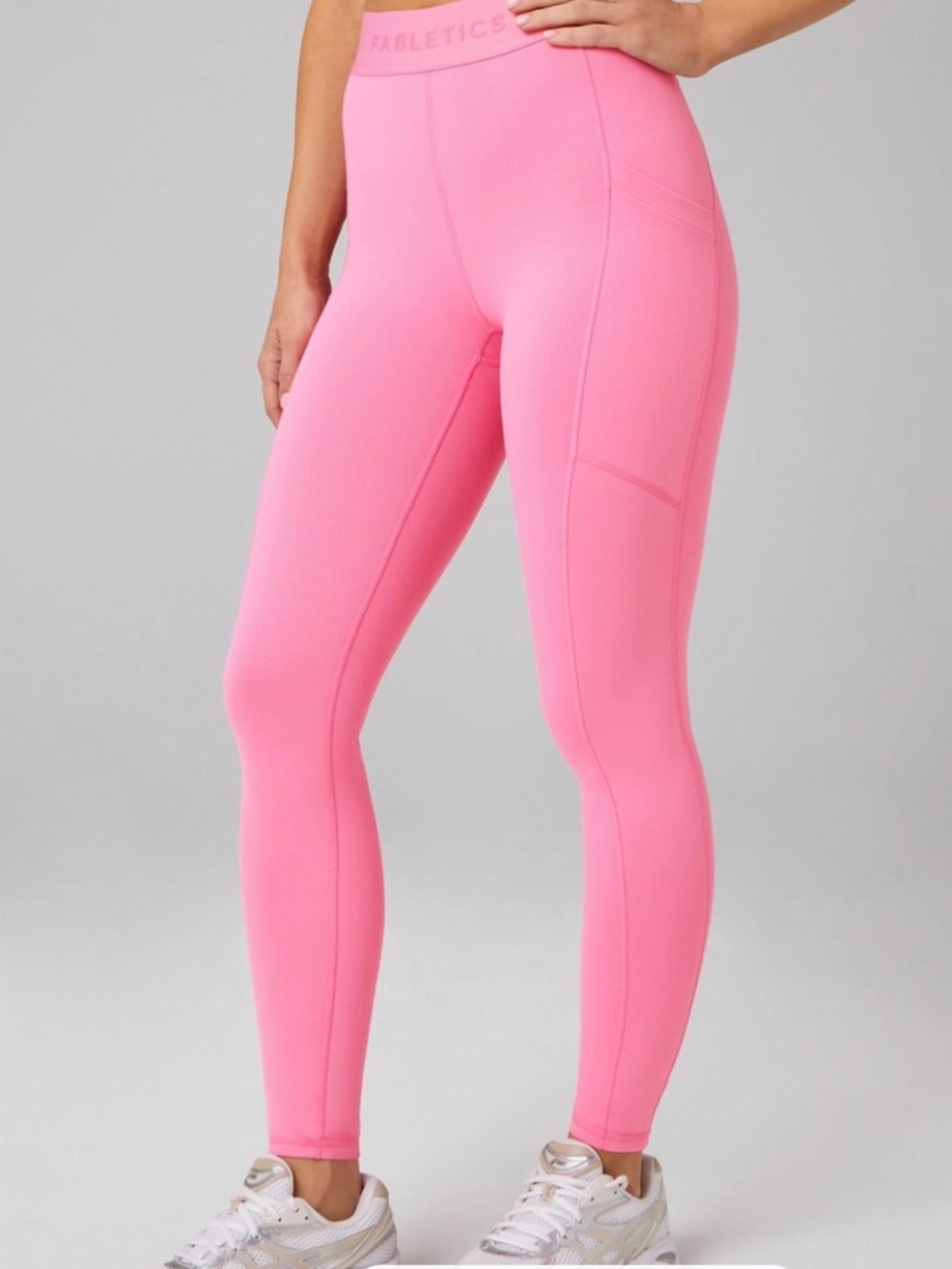 FABLETICS On-The-Go PowerHold® High-Waisted Legging, Size Medium